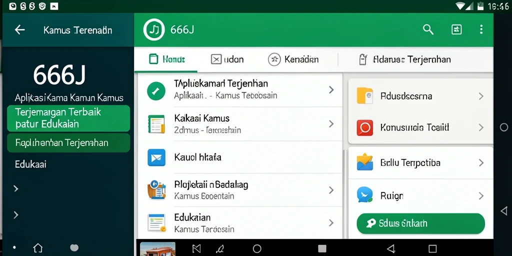 Tampilan antarmuka 666J yang sederhana dan fungsional.