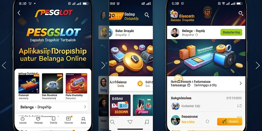 Antarmuka PESGSLOT yang sederhana dan fungsional untuk belanja dropship.