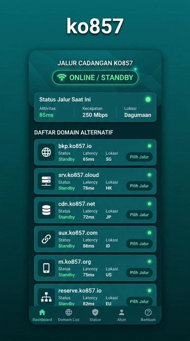 Tampilan link alternatif ko857