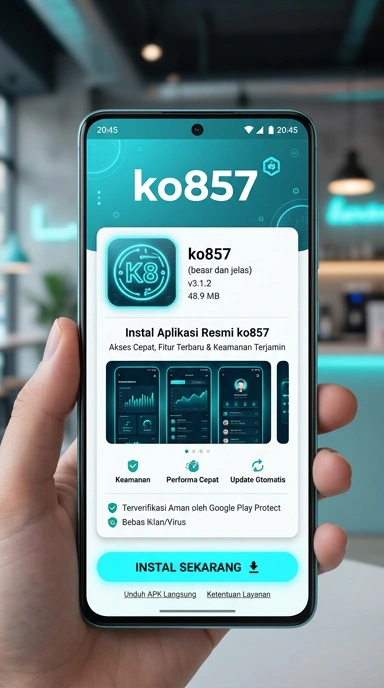 Tampilan halaman APK ko857